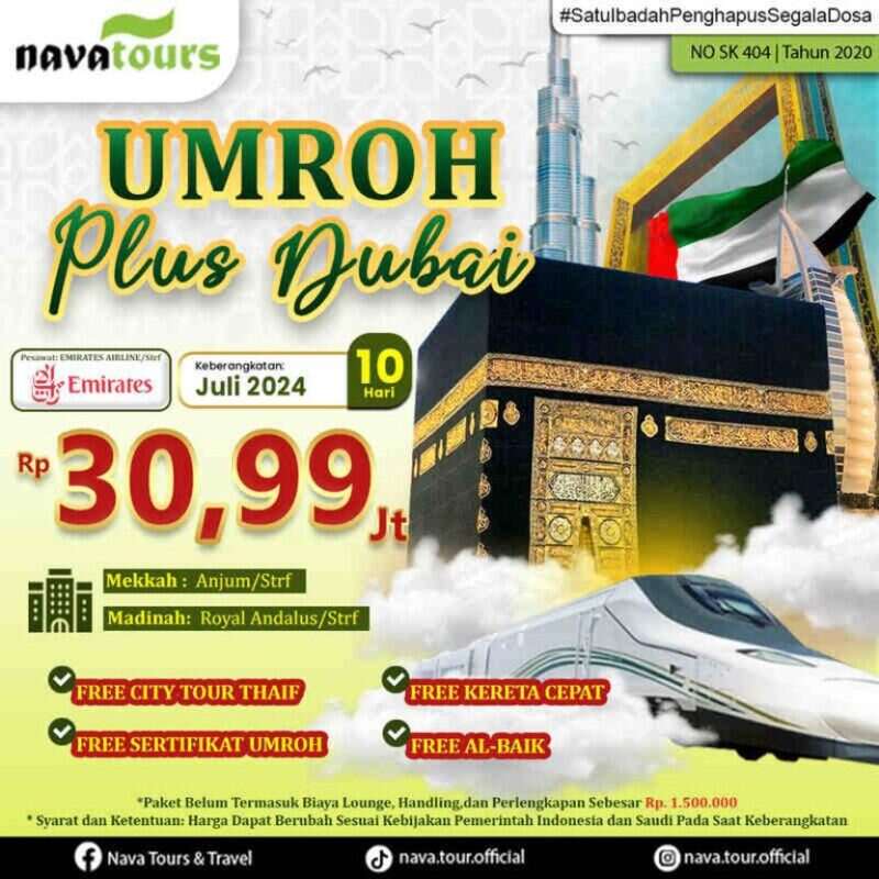 umroh plus dubai 2024