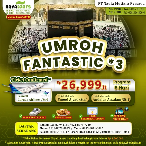 paket umroh fantastic nava tour mulai 26 jutaan
