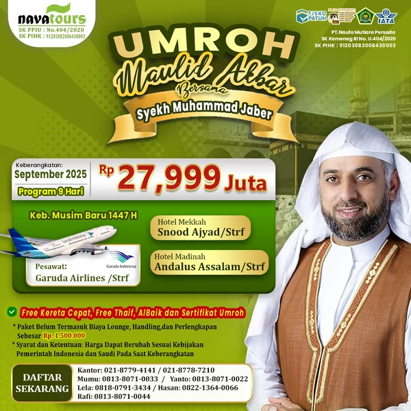 umroh maulid 27 jutaan